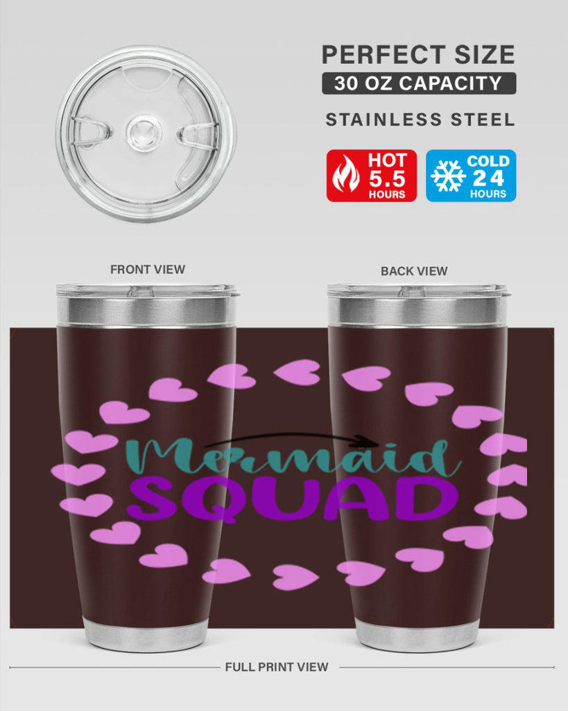 Mermaid Squad 382#- mermaid- Tumbler