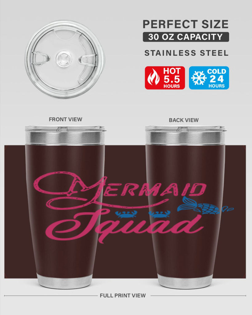 Mermaid Squad 383#- mermaid- Tumbler