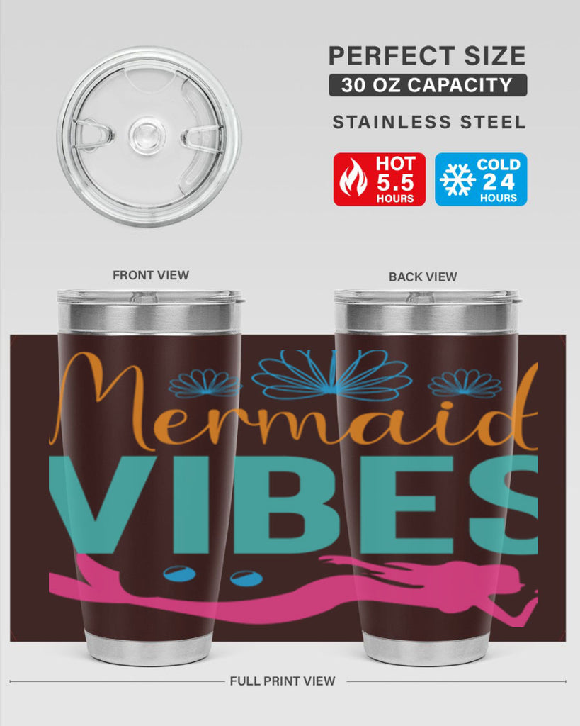 Mermaid Vibes Design 465#- mermaid- Tumbler