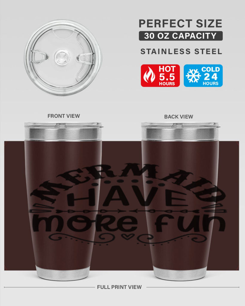 Mermaid have more fun 417#- mermaid- Tumbler