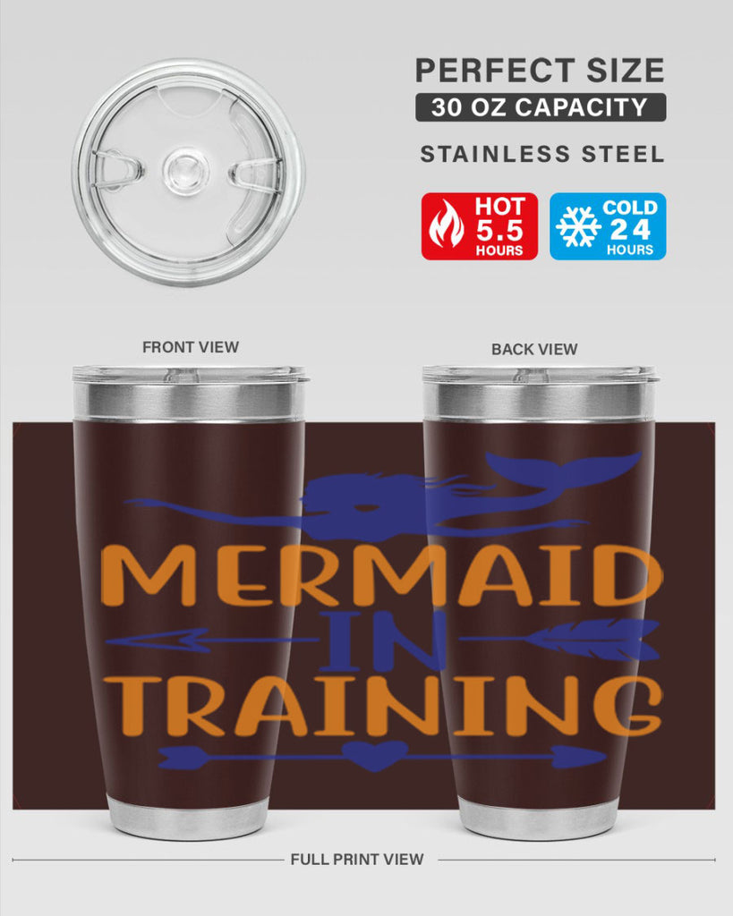 Mermaid in Training 360#- mermaid- Tumbler