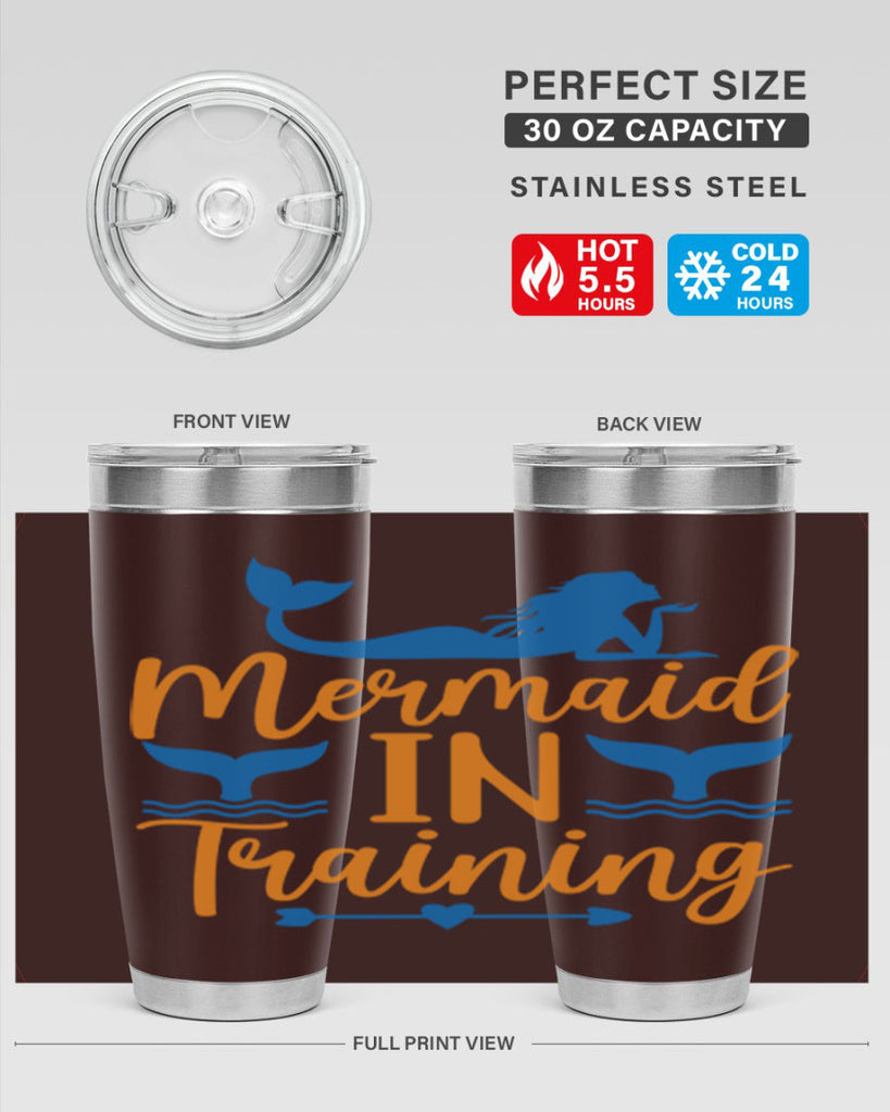 Mermaid in Training 367#- mermaid- Tumbler