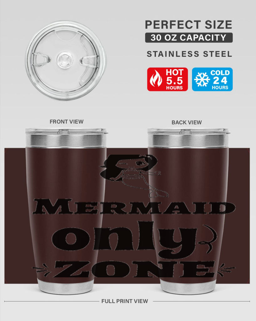 Mermaid only zone 439#- mermaid- Tumbler