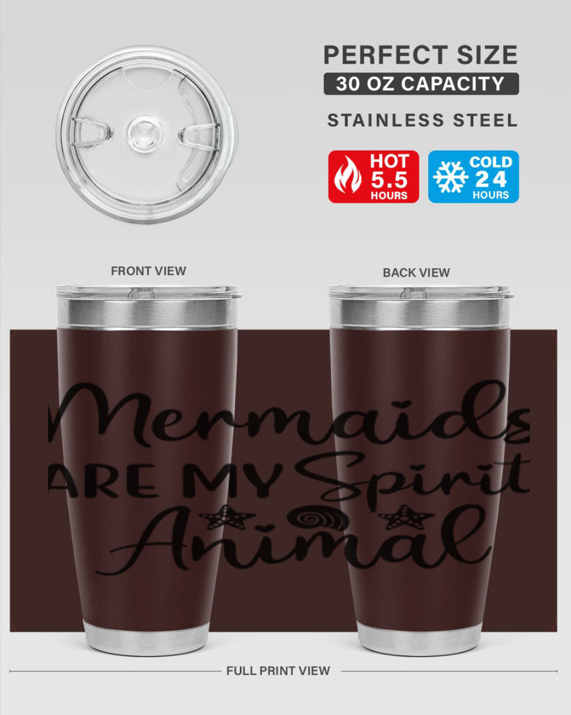 Mermaids are my spirit animal 477#- mermaid- Tumbler