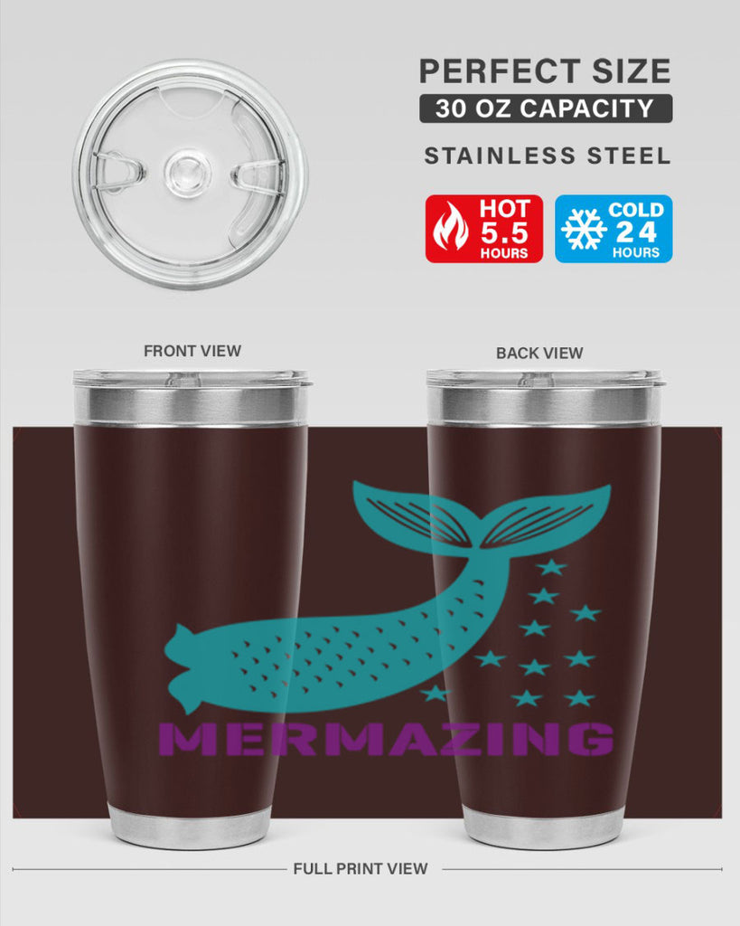Mermazing 502#- mermaid- Tumbler