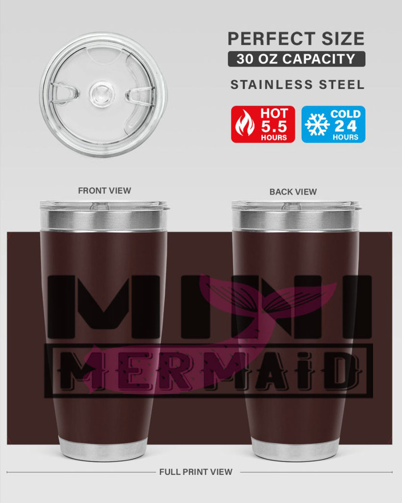 Mini mermaid 504#- mermaid- Tumbler