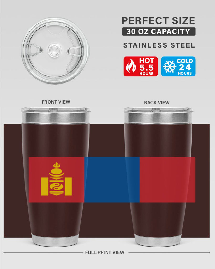 Mongolia 83#- world flags- Tumbler