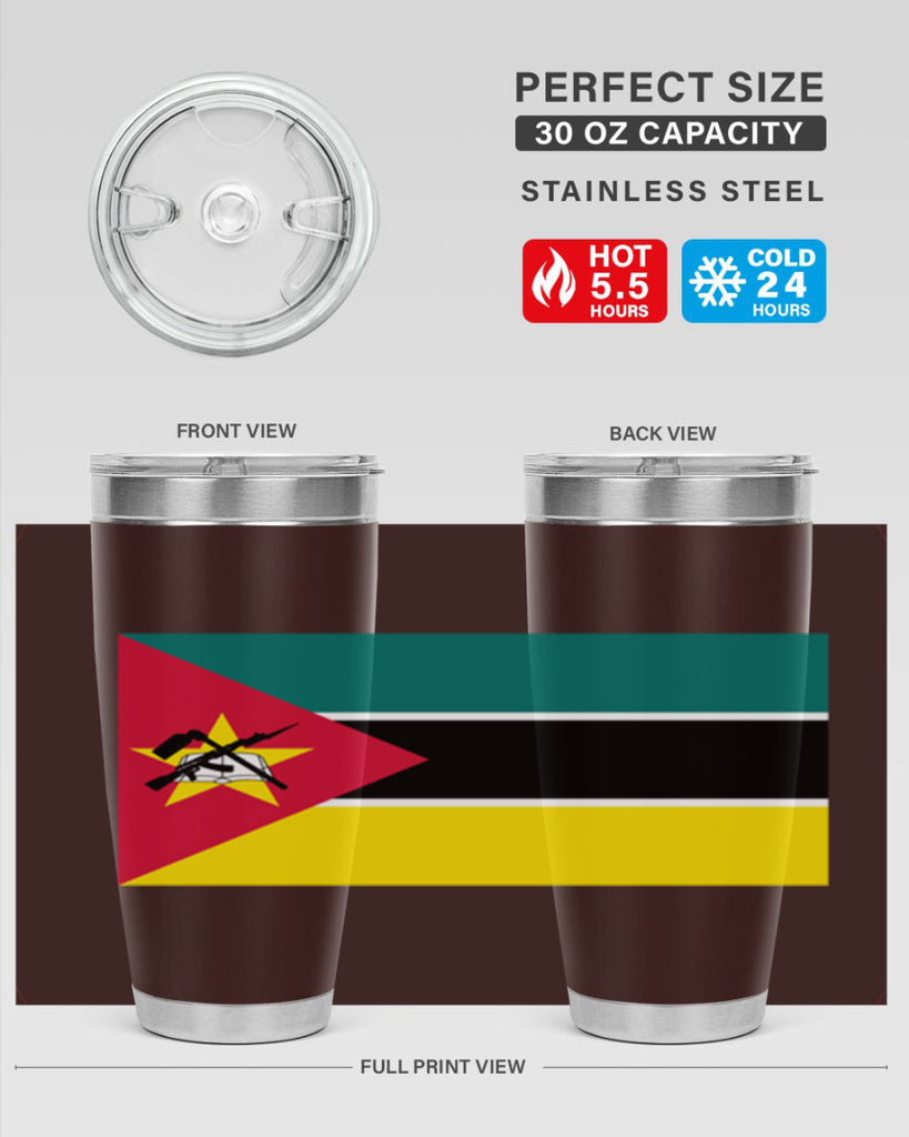 Mozambique 80#- world flags- Tumbler