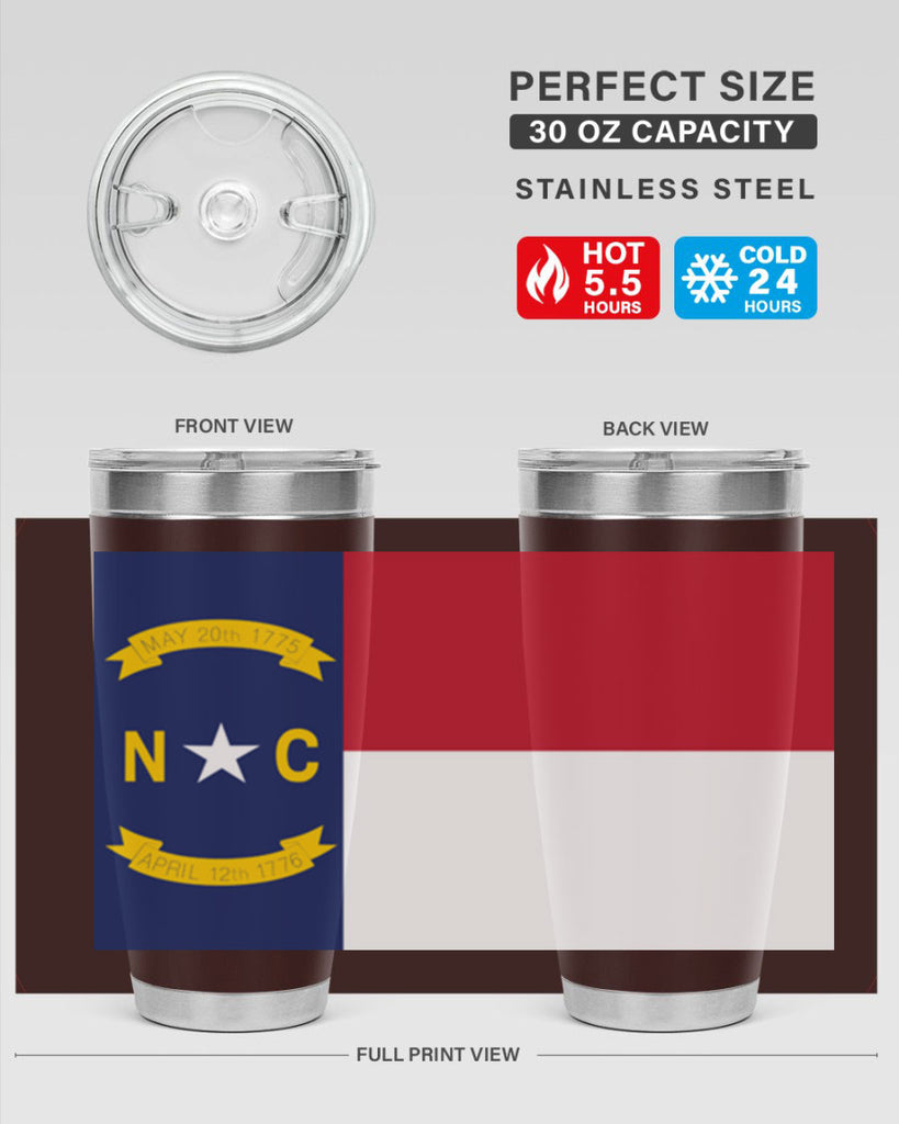 North Carolina 19#- Us Flags- Tumbler