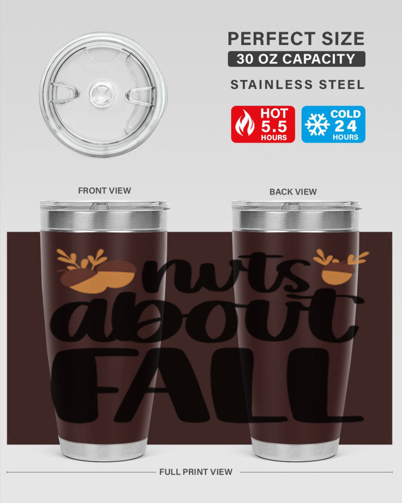 Nuts About Fall 503#- fall- Tumbler
