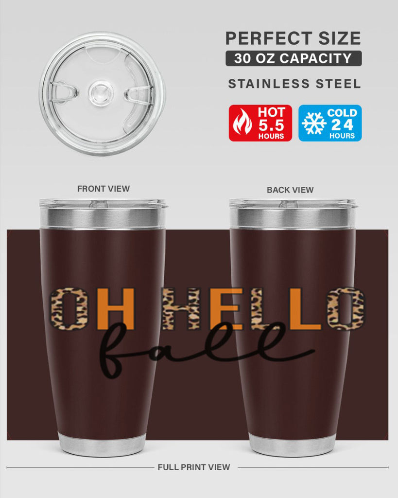 Oh hello fall 451#- fall- Tumbler