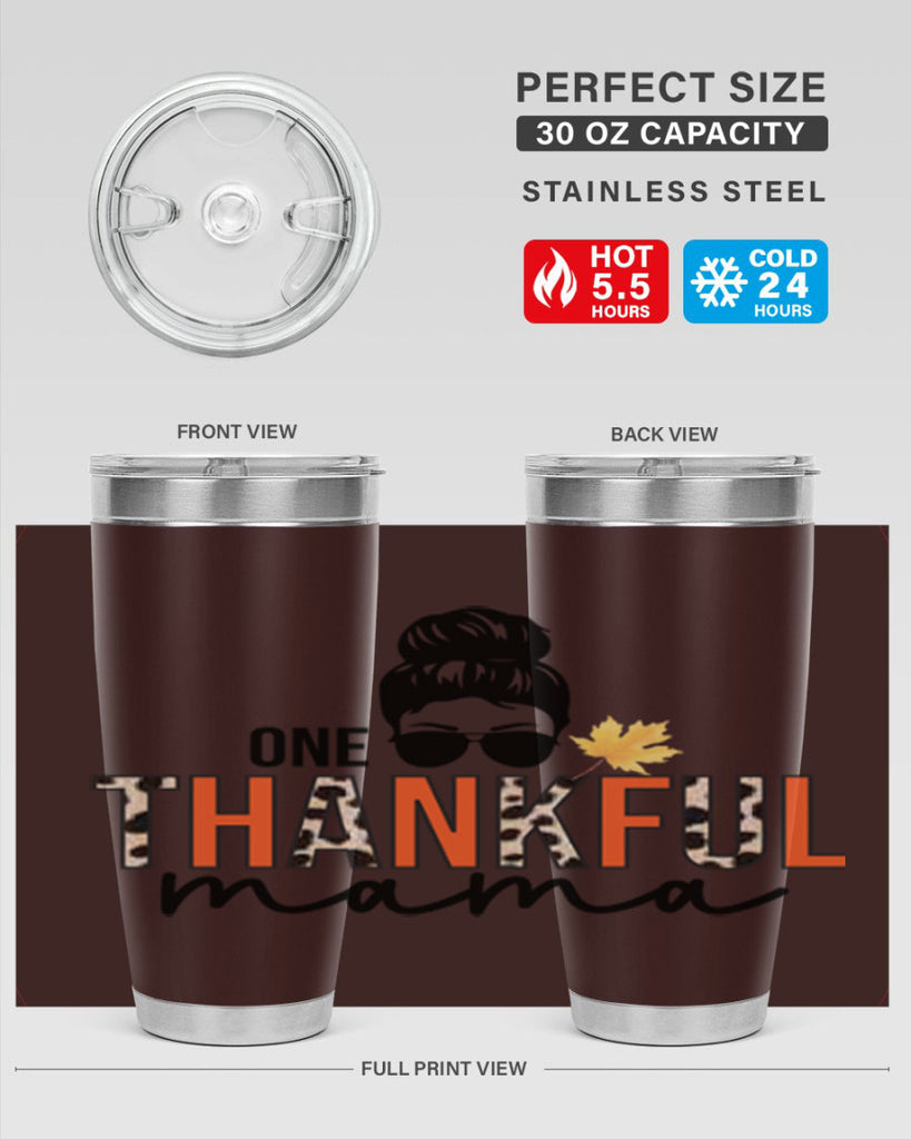 One thankful mama 463#- fall- Tumbler