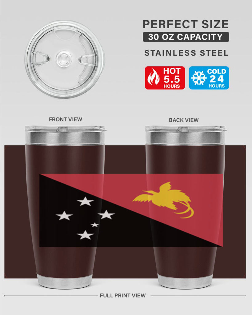 Papua New Guinea 62#- world flags- Tumbler