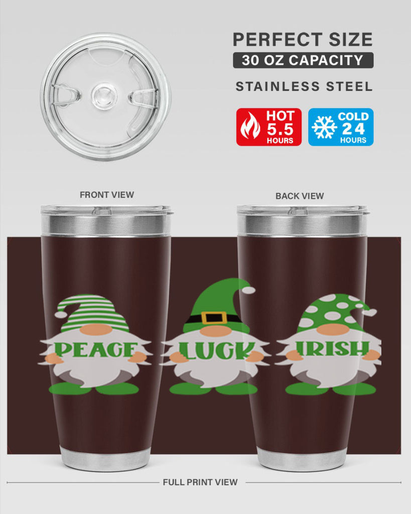 Peace Luck Irish Style 41#- St Patricks Day- Tumbler