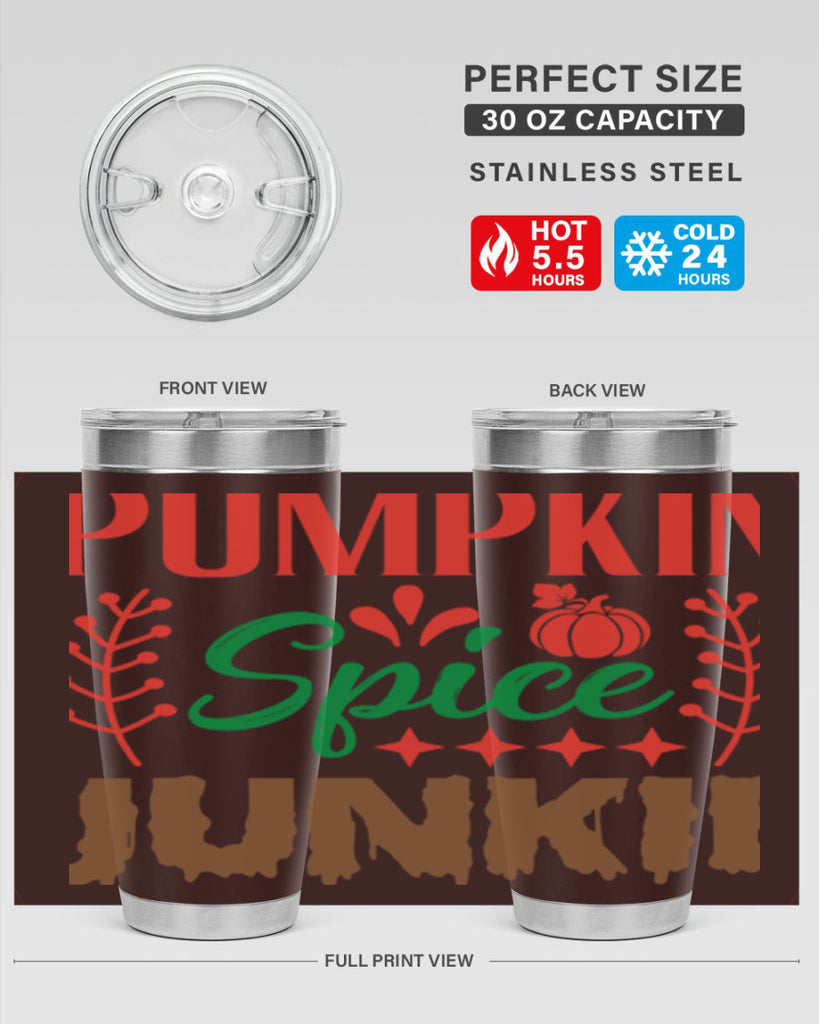 Pumpkin Spice Junkie 547#- fall- Tumbler