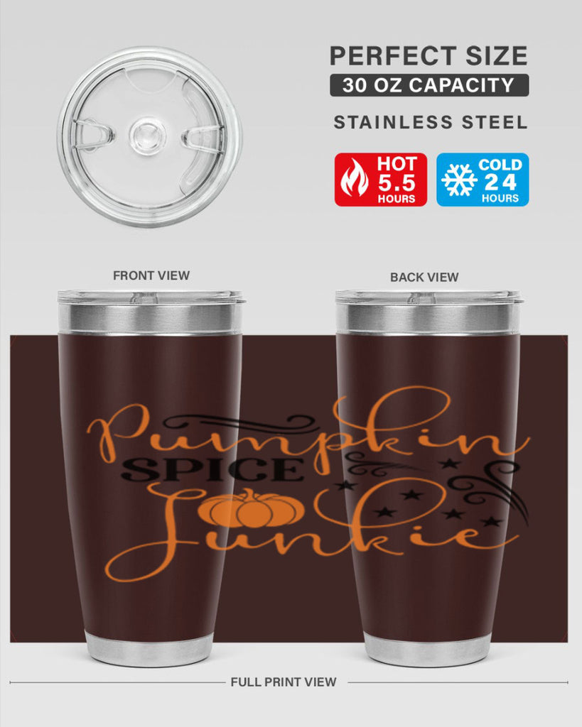 Pumpkin Spice Junkie 549#- fall- Tumbler