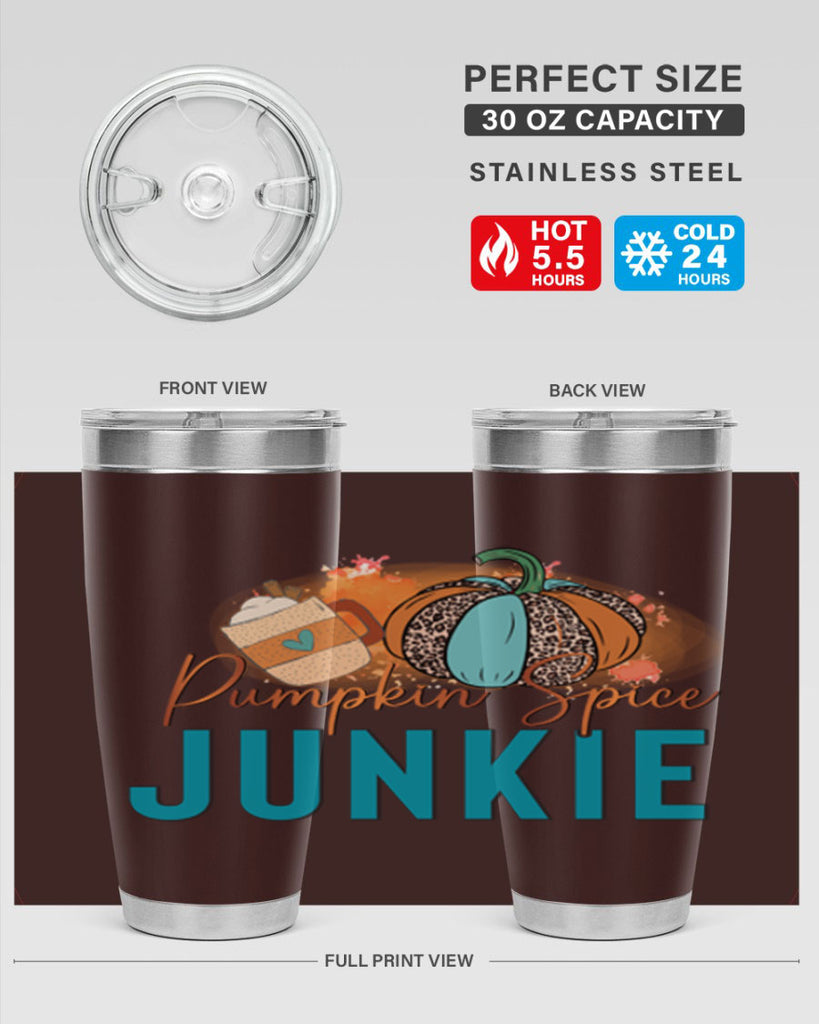 Pumpkin Spice Junkie 550#- fall- Tumbler