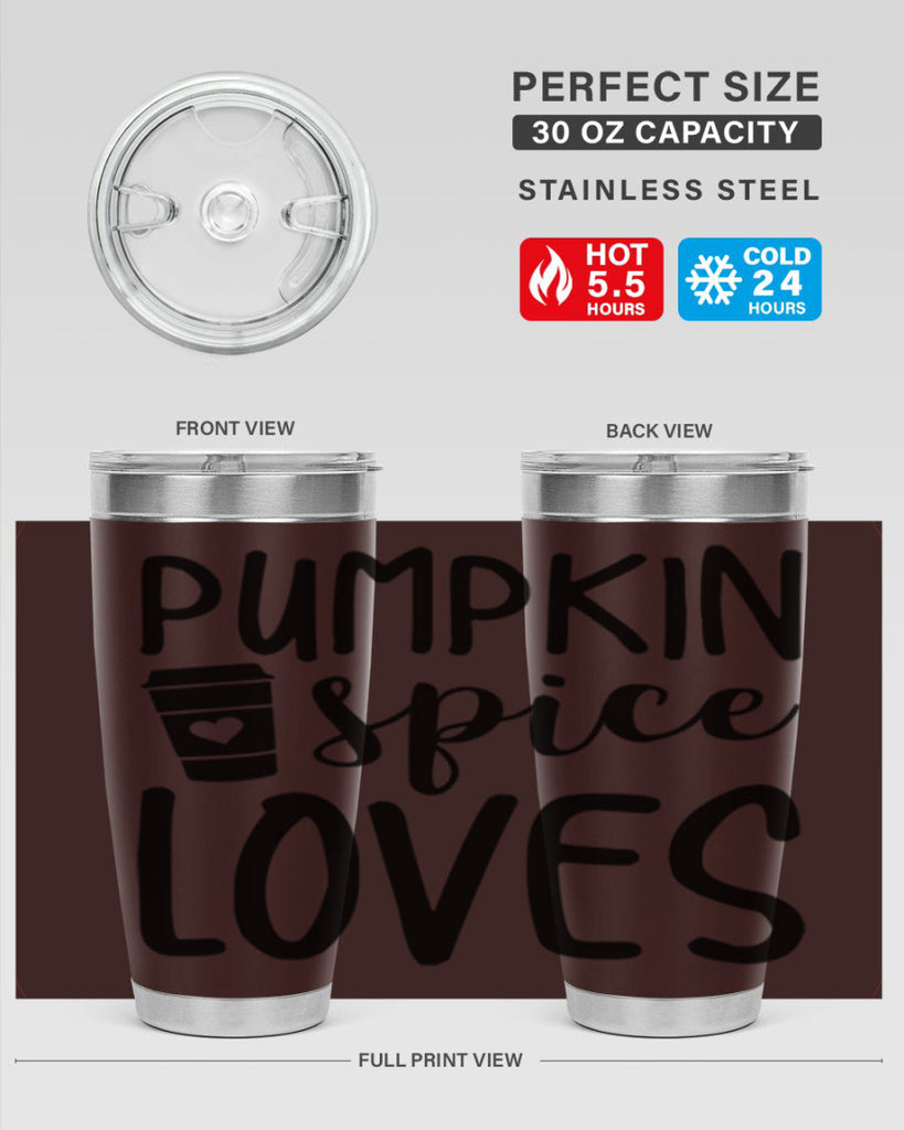 Pumpkin Spice Loves 555#- fall- Tumbler