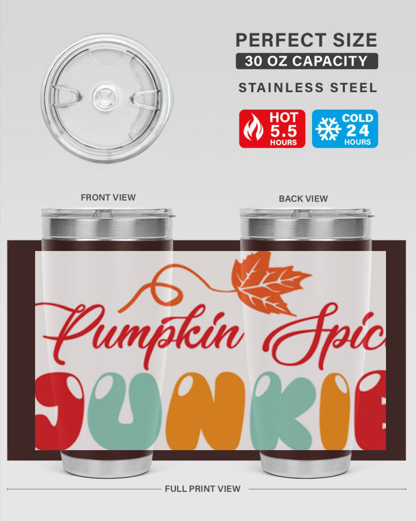 PumpkinSpiceJunkiedesign 569#- fall- Tumbler