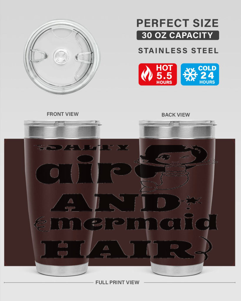 Salty air and mermaid hair 567#- mermaid- Tumbler