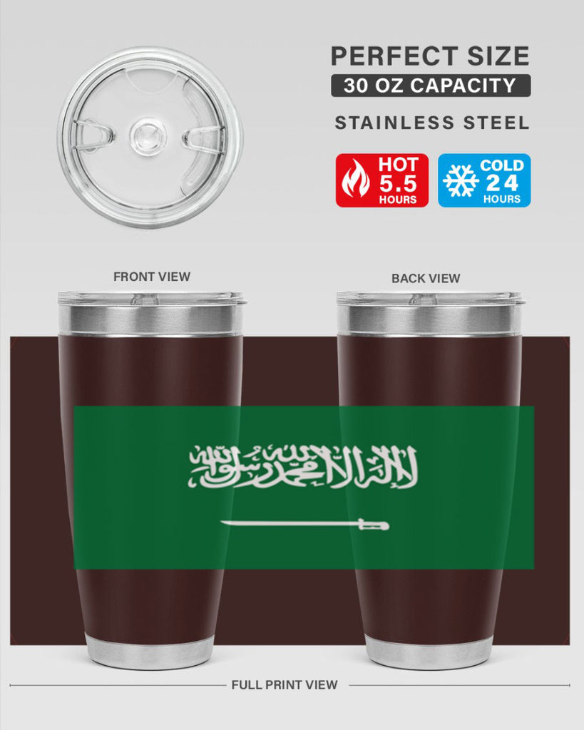 Saudi Arabia 46#- world flags- Tumbler