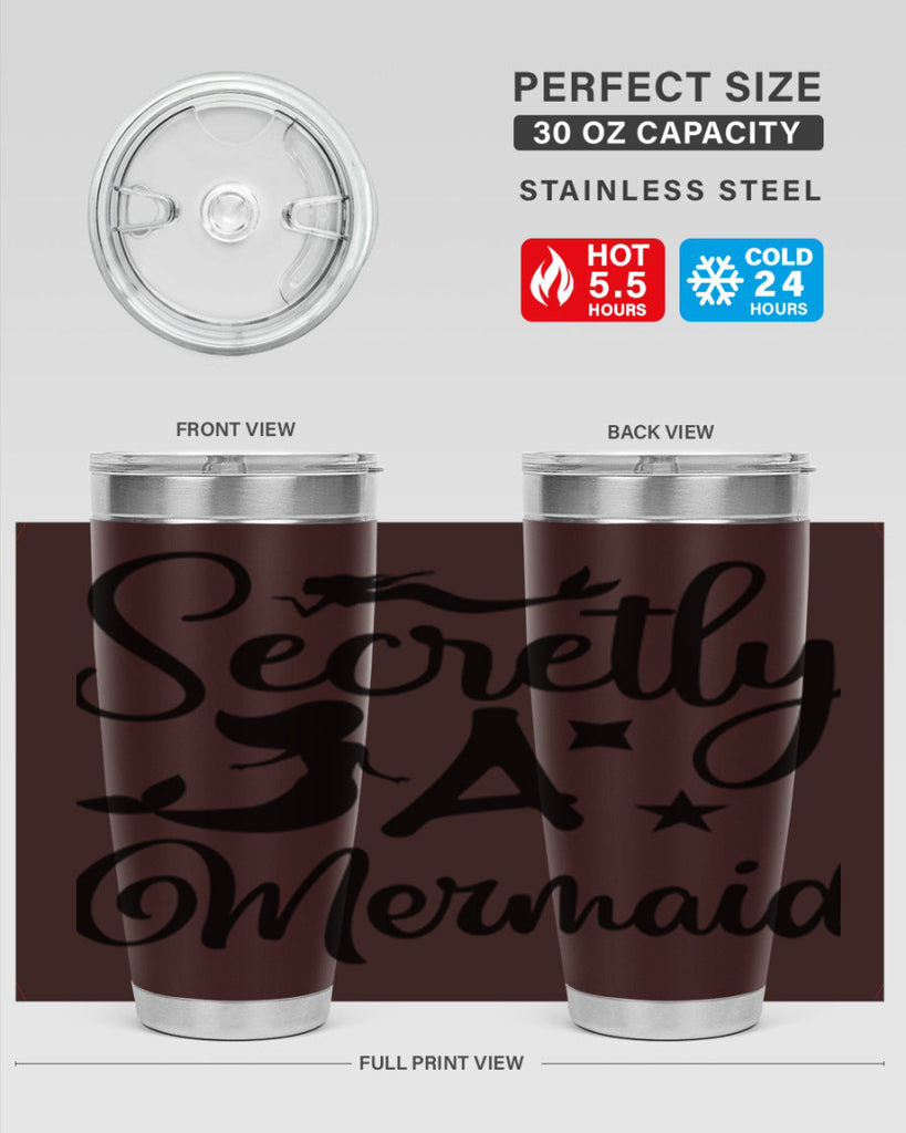 Secretly a mermaid 580#- mermaid- Tumbler