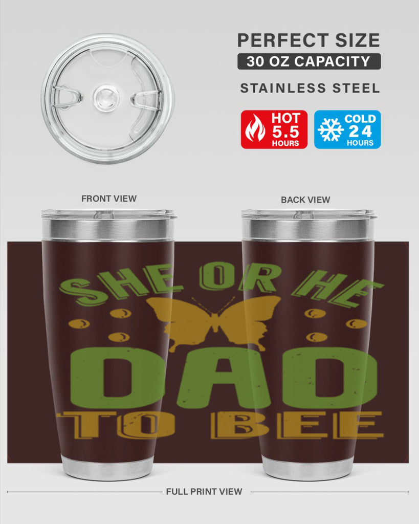 She or He Dad to bee Style 172#- baby- tumbler