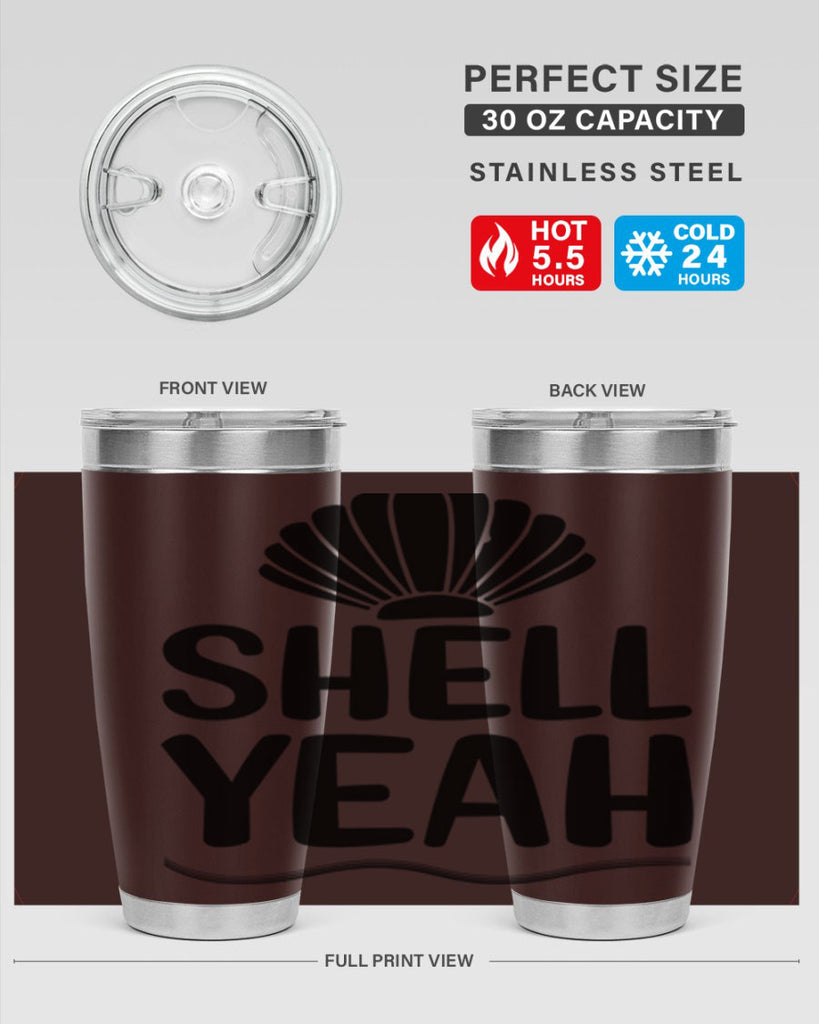 Shell yeah 597#- mermaid- Tumbler