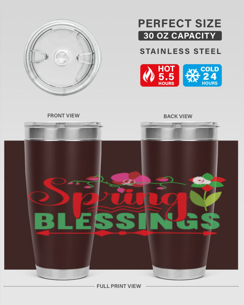 Spring Blessings 418#- spring- Tumbler