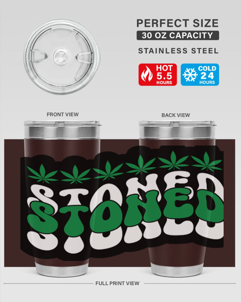 Stoned 255#- marijuana- Tumbler