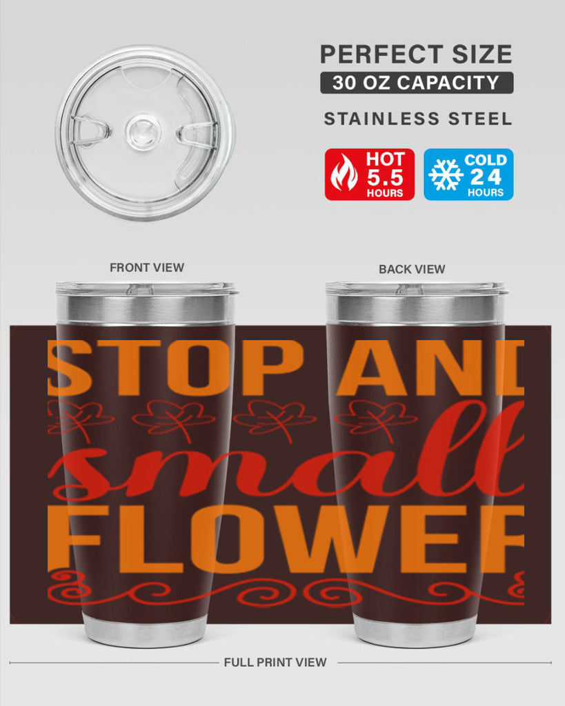 Stop and small flower 522#- spring- Tumbler