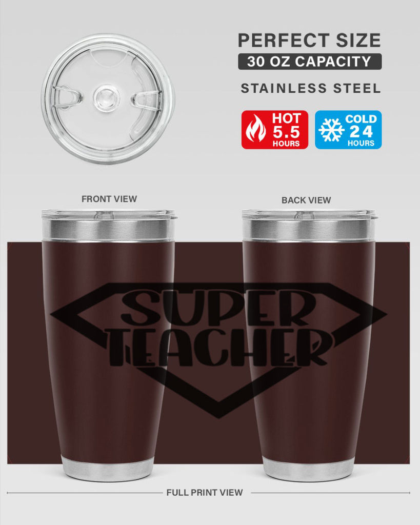 Super Teacher Style 55#- teacher- tumbler