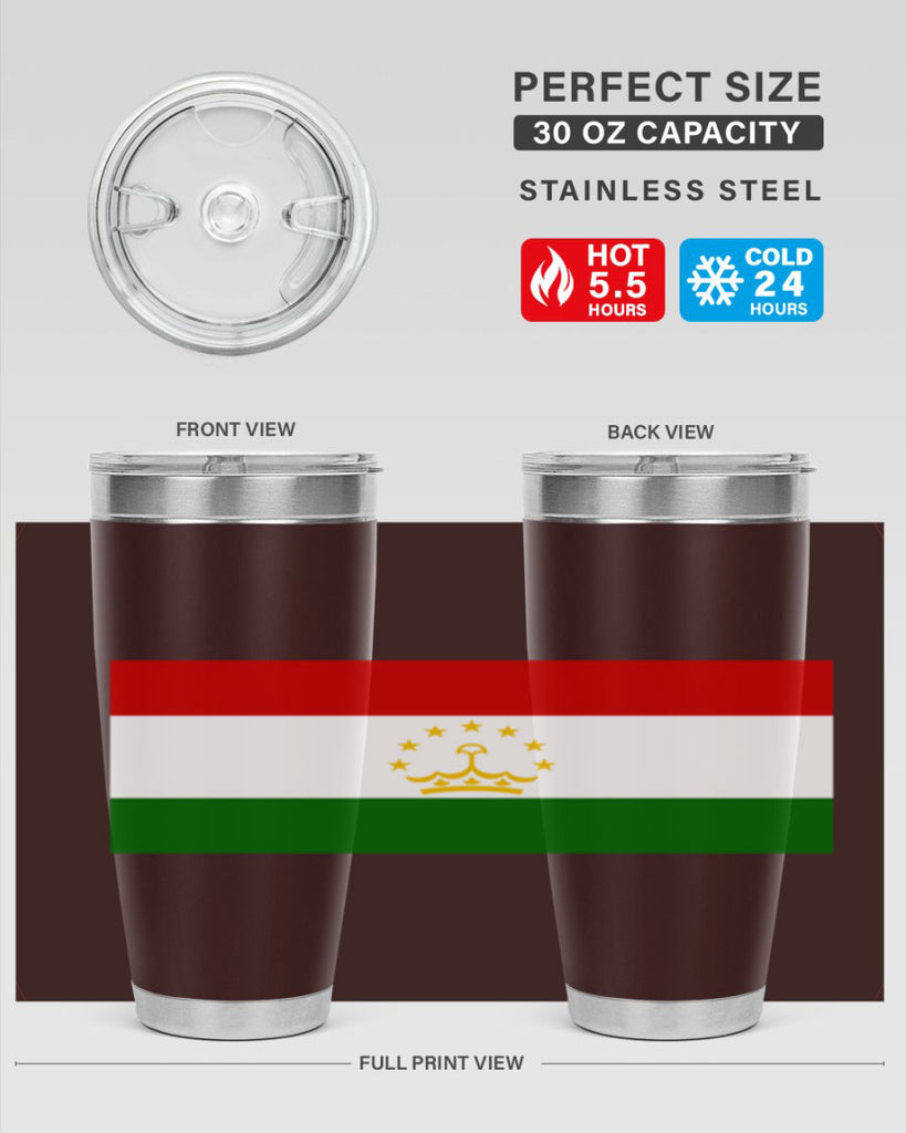 Tajikistan 25#- world flags- Tumbler