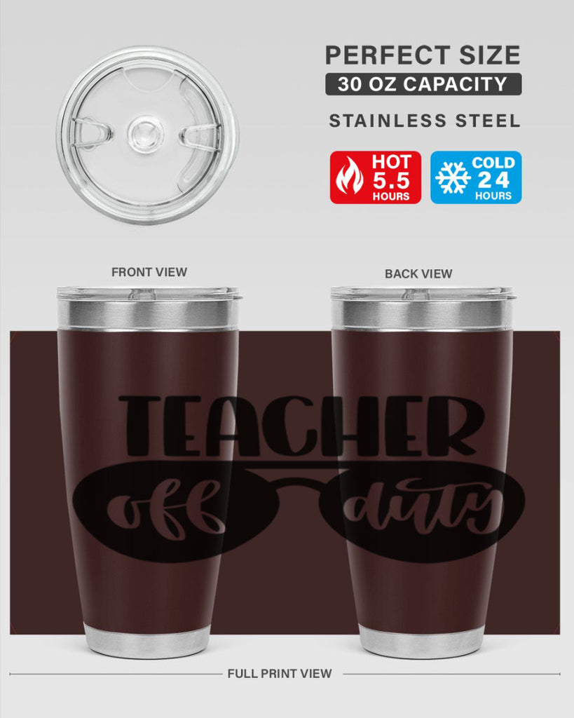 Teacher Off Duty Style 49#- teacher- tumbler