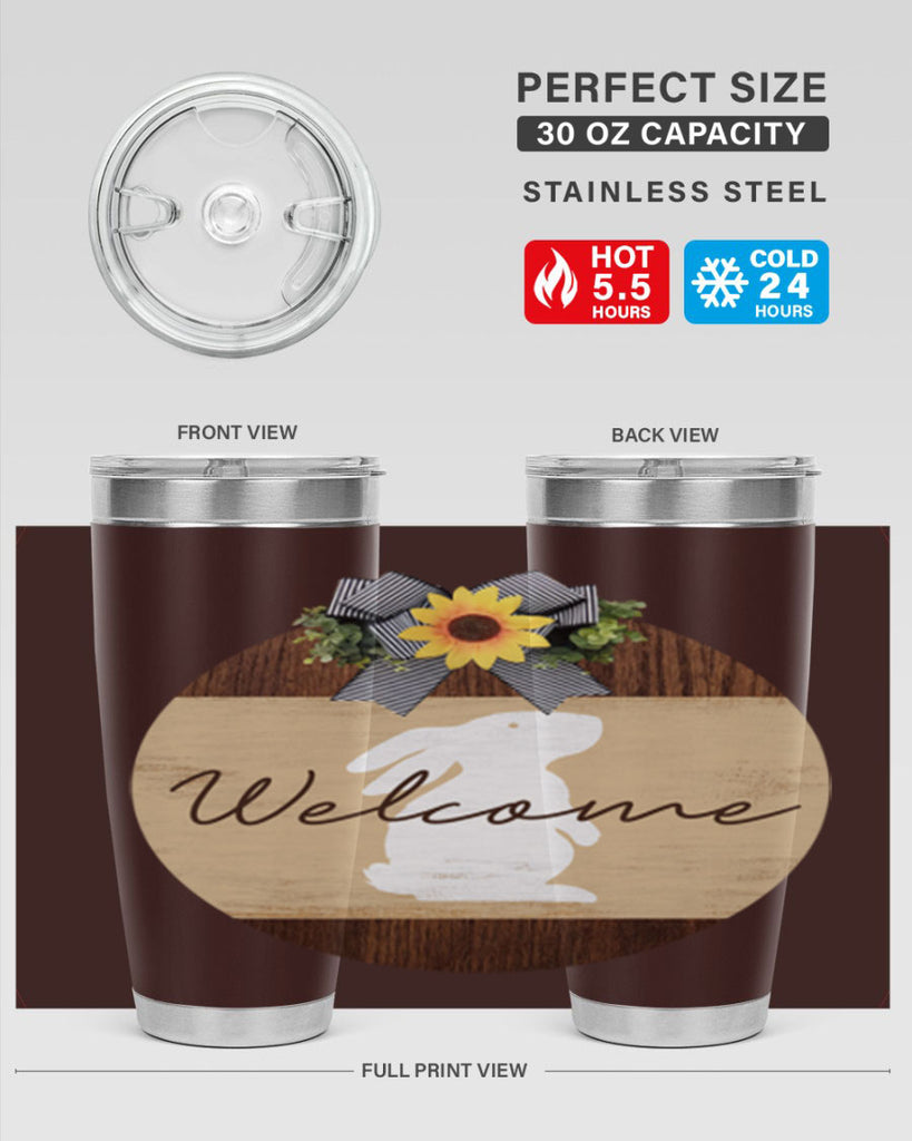 Welcome Bunny Mockup568#- spring- Tumbler