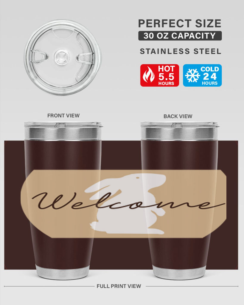 Welcome Bunny569#- spring- Tumbler