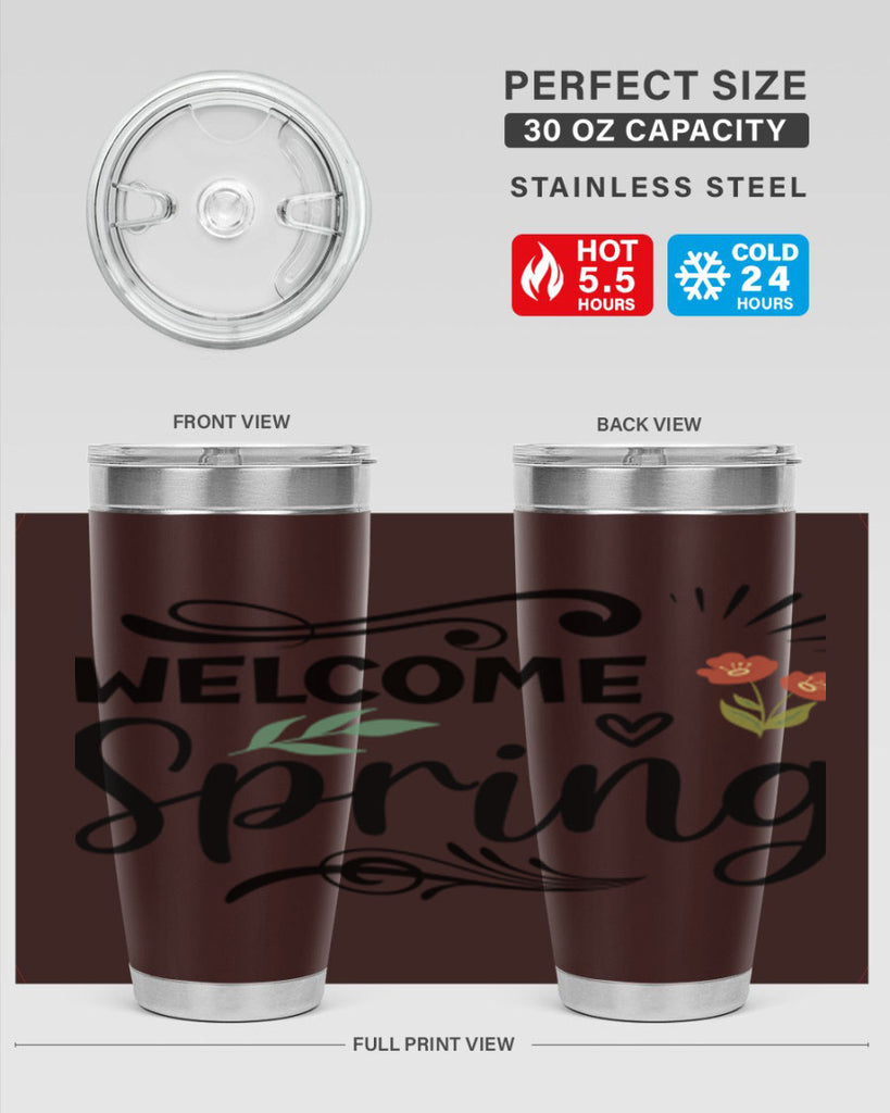Welcome Spring  598#- spring- Tumbler