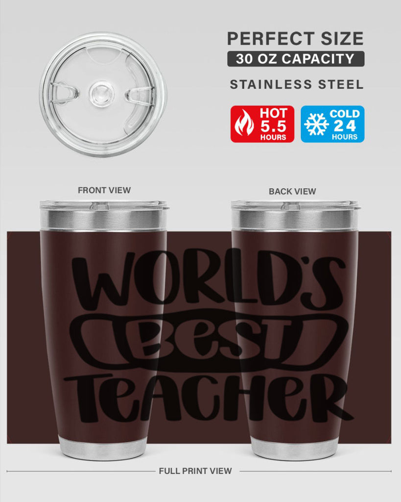 Worlds Best Teacher Style 27#- teacher- tumbler