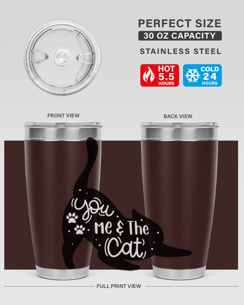 You Me The Cat Style 111#- cat- Tumbler