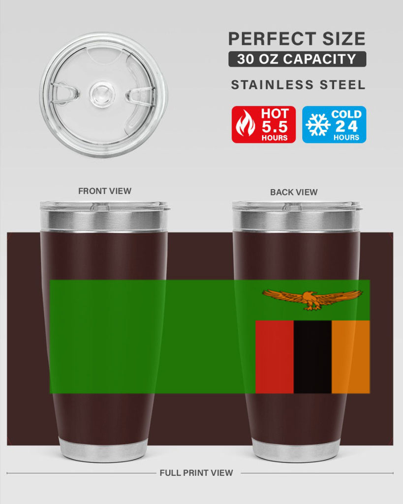 Zambia 2#- world flags- Tumbler