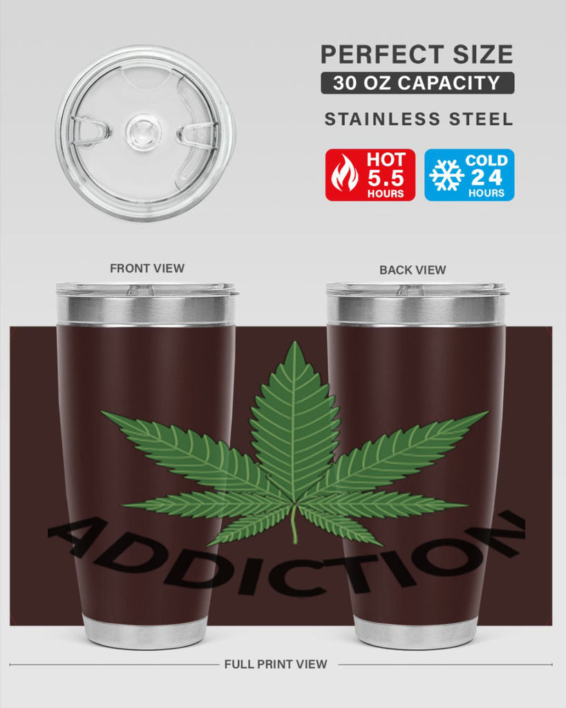 addiction cannabis 8#- marijuana- Tumbler