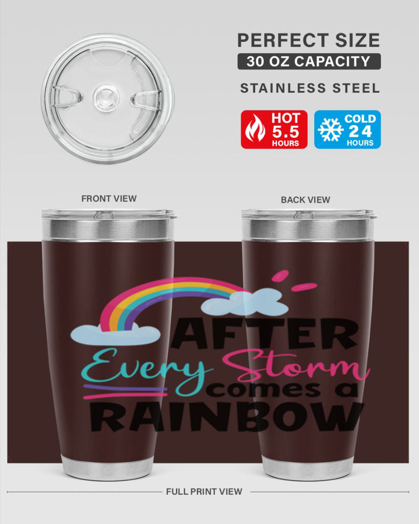after every storm comes a rainbow Style 291#- baby- tumbler