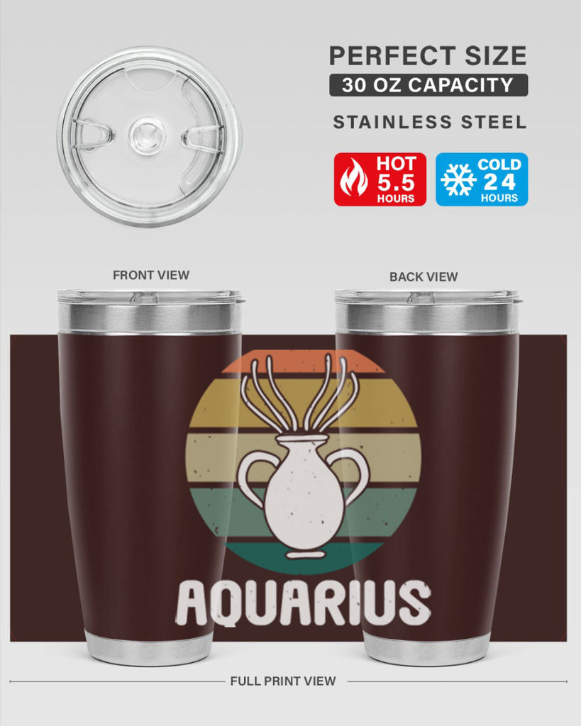 aquarius 78#- zodiac- Tumbler