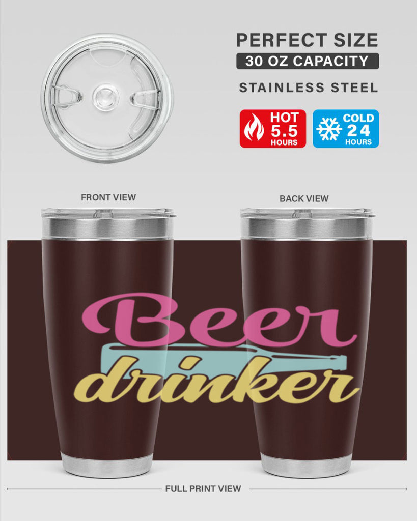 beer drinker 134#- beer- Tumbler