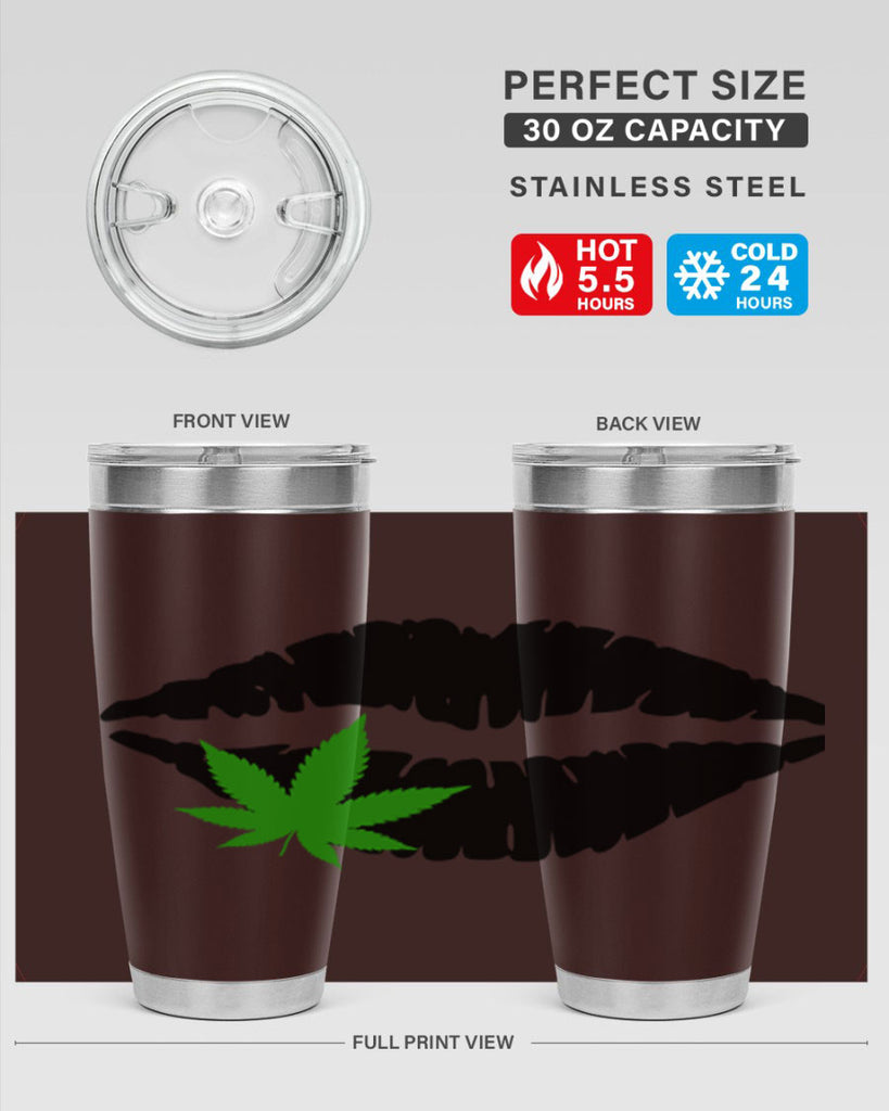 cannabis lips 47#- marijuana- Tumbler