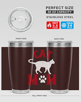 cat mom Style 35#- cat- Tumbler