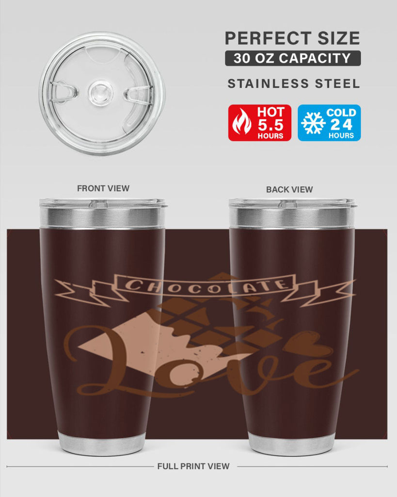 chocolate love 44#- chocolate- Tumbler