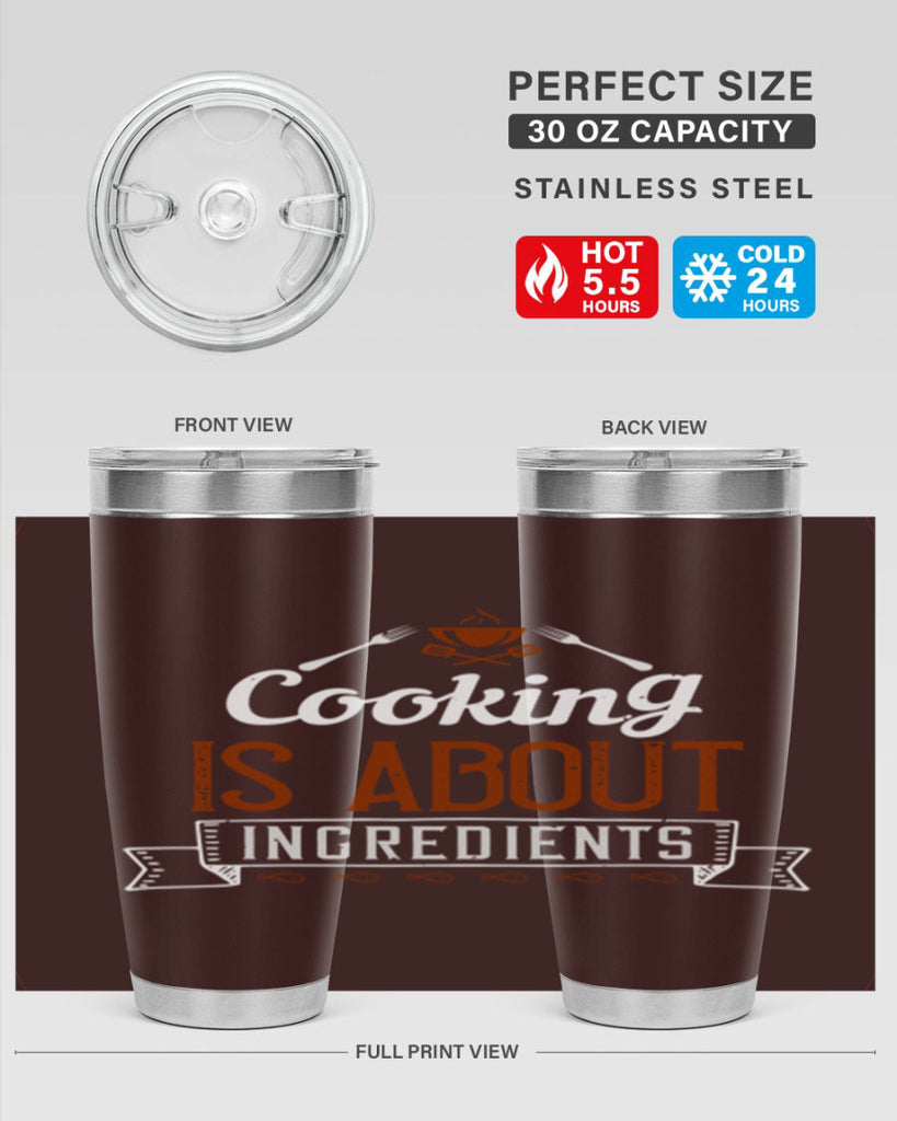 cooking is about ingredients 46#- cooking- Tumbler