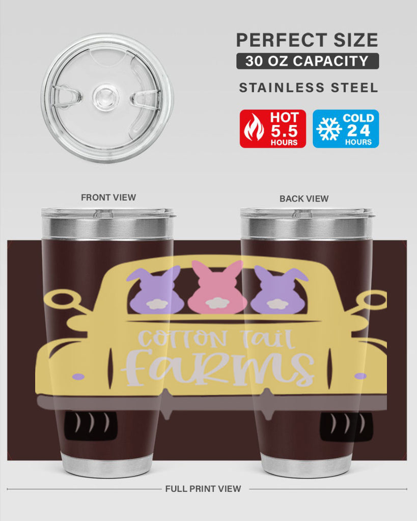 cotton tail farms 62#- easter- Tumbler