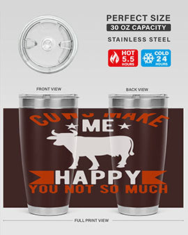 cows make me happy you not so much Style 5#- cow- Tumbler